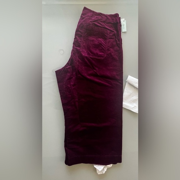 NWT The Colette Cropped Wide-Leg Corduroy Pants by Maeve - Picture 6 of 6